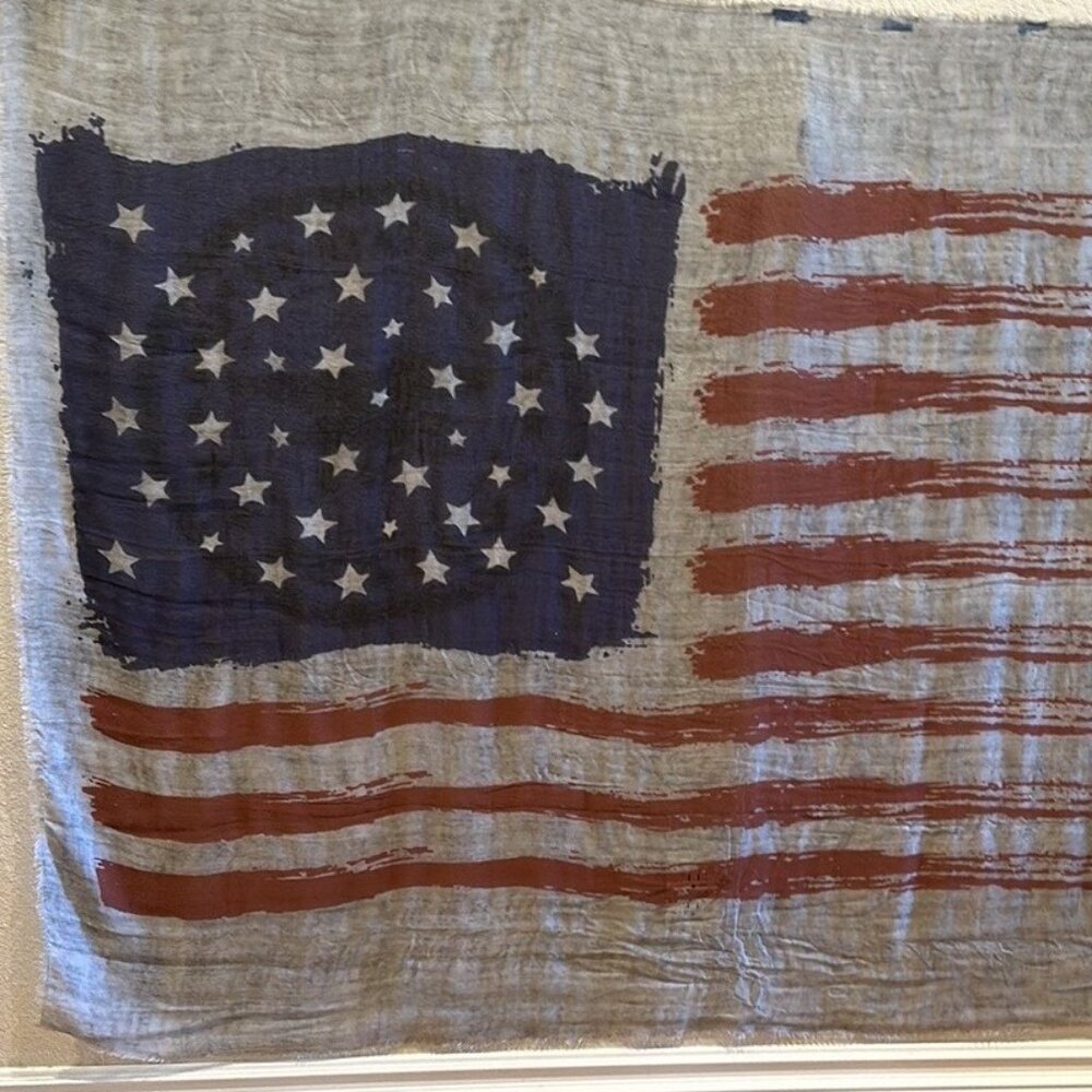 Yigal Azrouel Limited Edition Scarf/Wrap of US Flag for Navy Seals NWOT